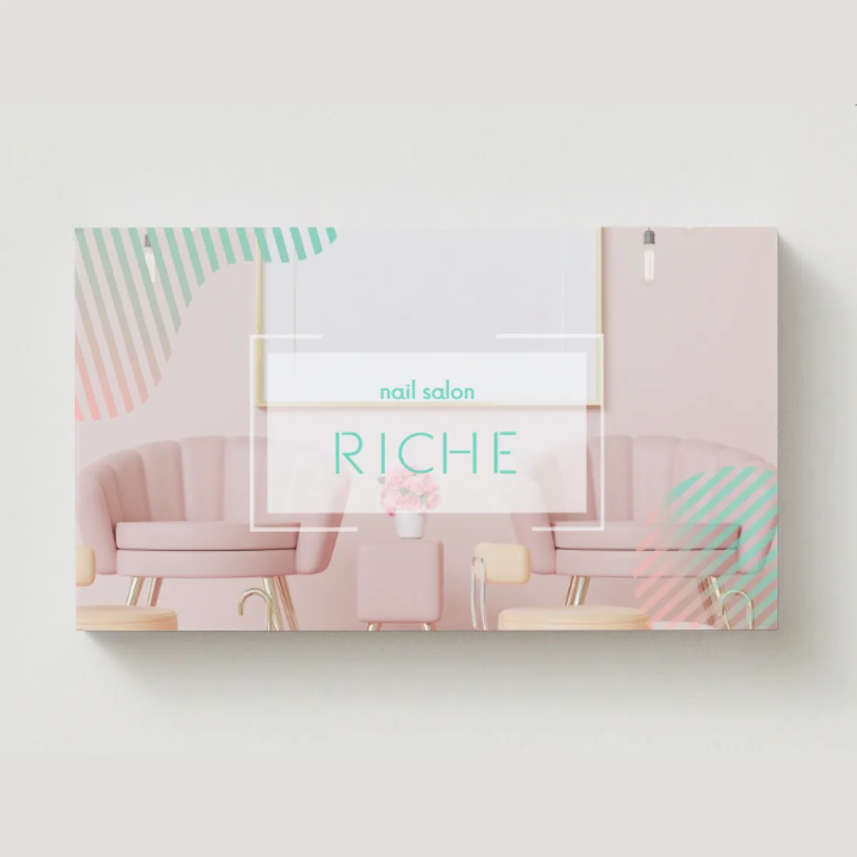 nail salon RICHE ショップカード