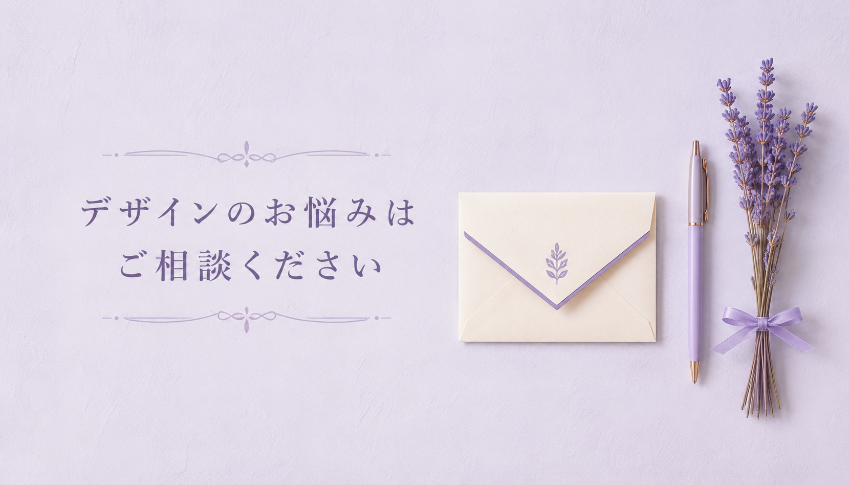 デザインのお悩みはご相談ください