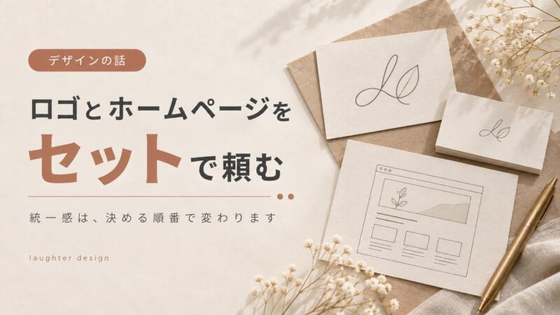 ロゴとホームページをセットで依頼するメリットと注意点